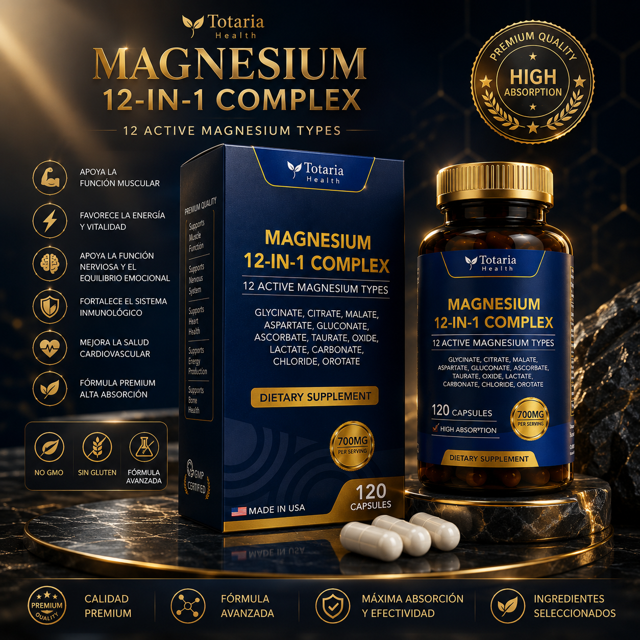 MAGNESIUM COMPLEX 12 EN 1 NATURAL